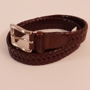 Dexter Bonded Leather Braided Size M 34-36 Brown Color